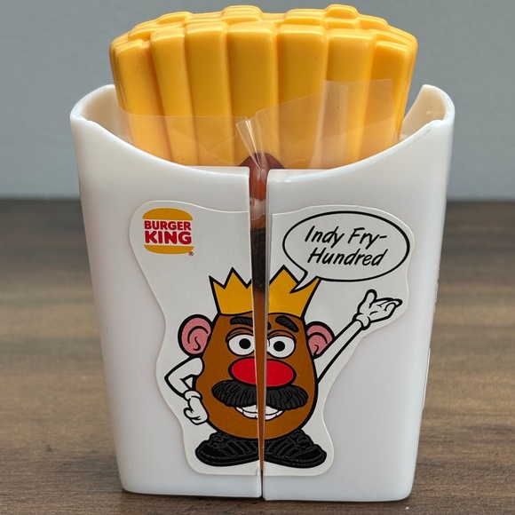 VINTAGE 1998 MR. POTATO HEAD Burger King Toy “Indy Fry Hundred" Speedster Car - Picture 1 of 9
